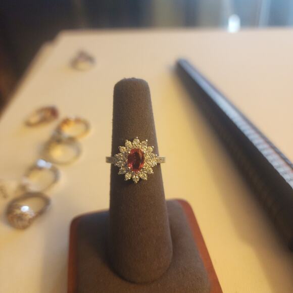 Unbranded Jewelry - 925 SILVER SZ 6 CUBIC ZIRCONIA GEMSTONE RING